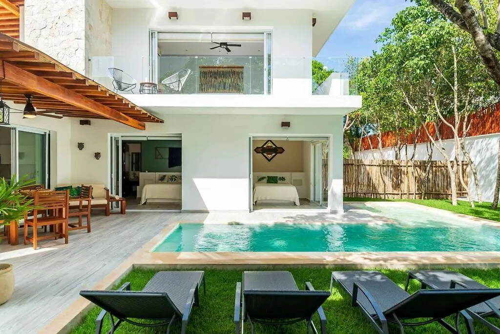 Beautiful Boho Pool Vip Villa Jacuzzi 24H Security Tulum Mexiko